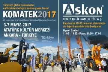 15. Uluslararası İş ve İnşaat Makina, Teknoloji ve Ekipmanları İhtisas Fuarı