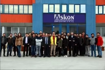Askon Demir, PAÜ Teknoloji Fakültesi İmalat Mühendisliği Öğrencilerini Ağırladı