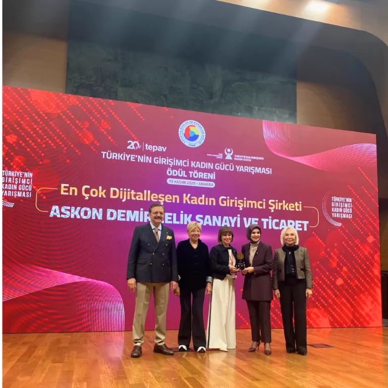 Askon Demir, TOBB’un “En Çok Dijitalleşen Kadın Girişimci Şirketi” Ödülünü Aldı